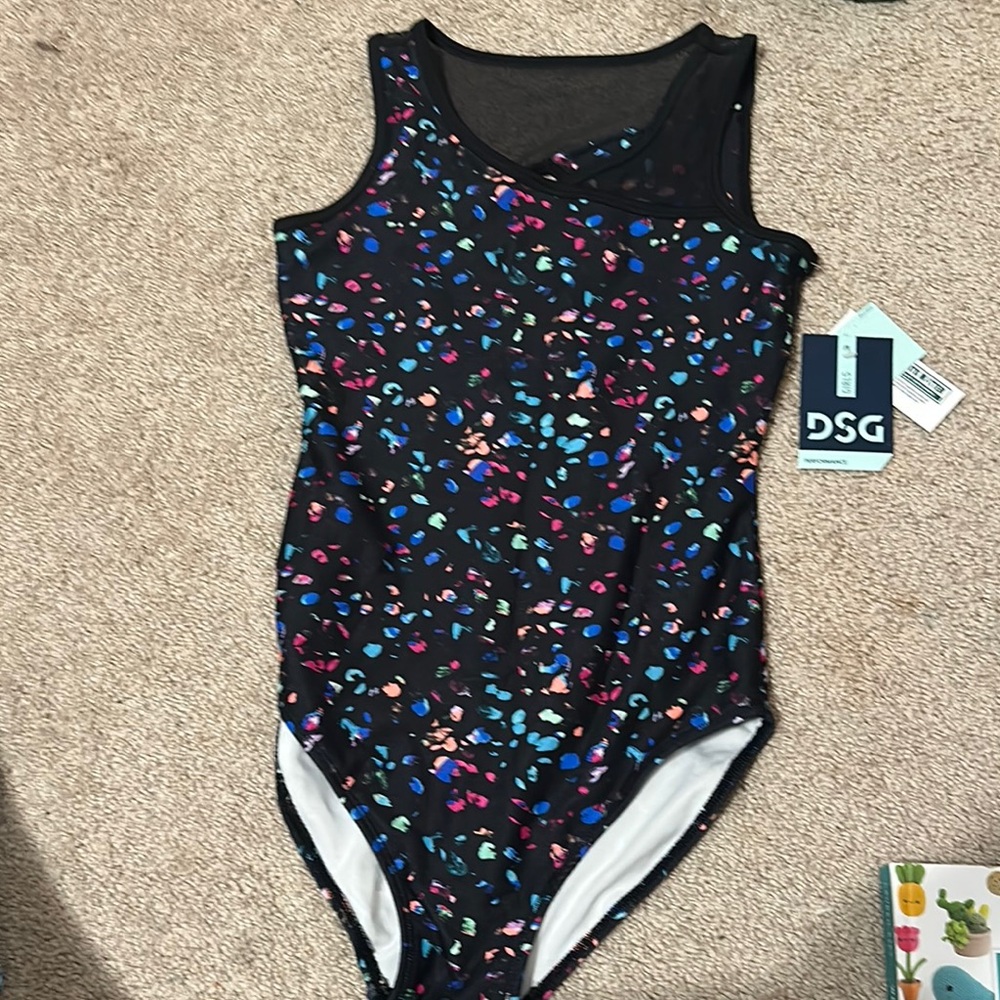 DSW Kids One Piece - Black with Multicolor Pattern